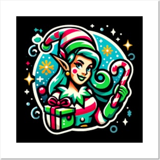 Christmas Elf - Joyful Holidays in Colors Posters and Art